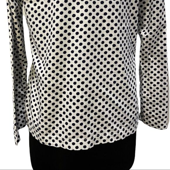 Boden Polka Dot Long Sleeve Flannel Pajama Top Sz XS - Picture 8 of 12